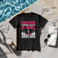 Never Underestimate A Girl With A Acoustic Guitar T-Shirt