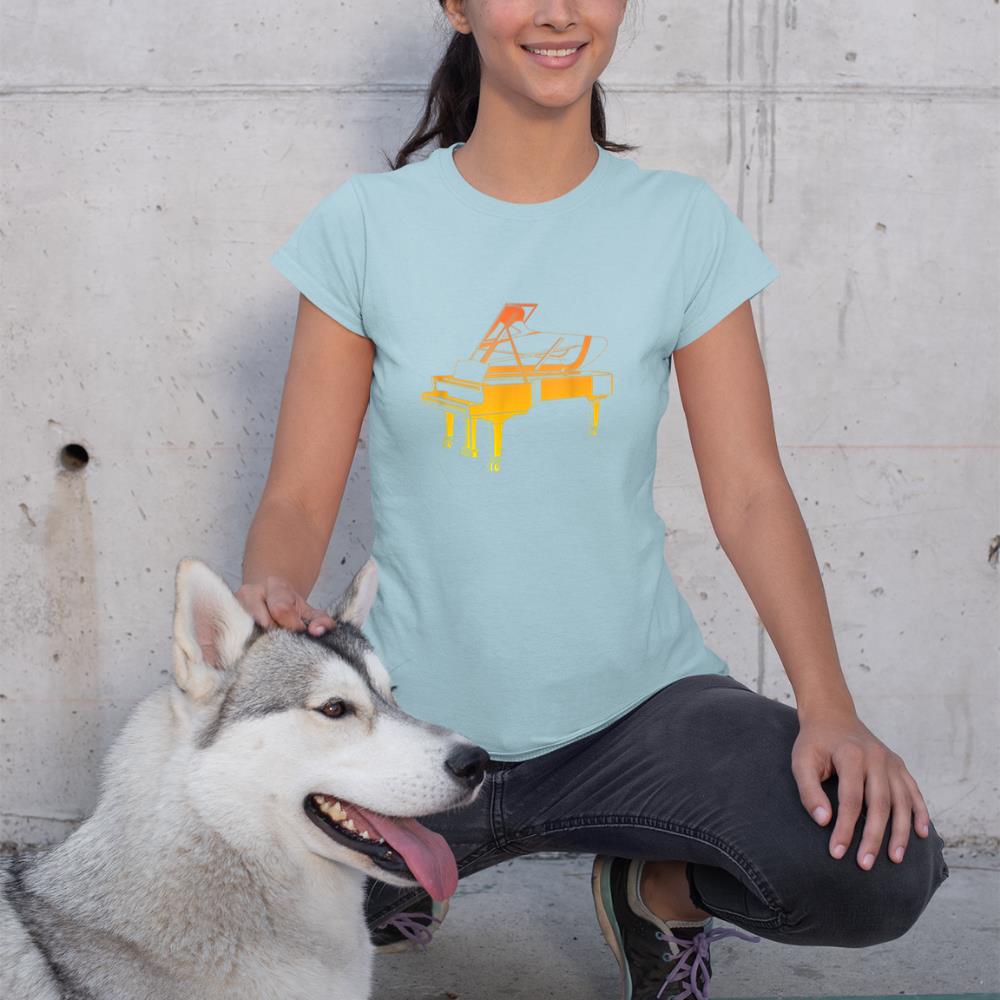 Piano Bench Musical Instrument Pianist T-Shirt