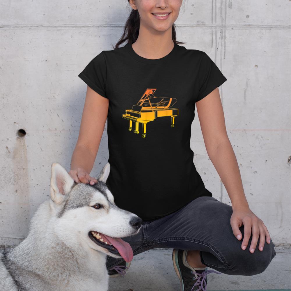 Piano Bench Musical Instrument Pianist T-Shirt