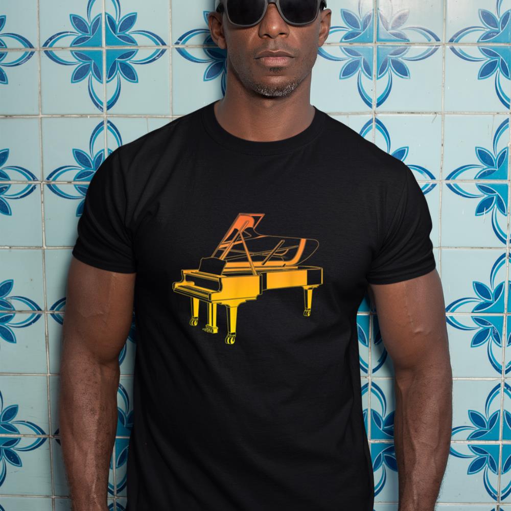 Piano Bench Musical Instrument Pianist T-Shirt
