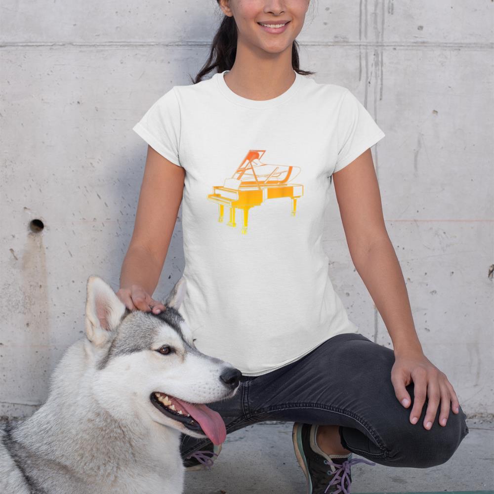 Piano Bench Musical Instrument Pianist T-Shirt