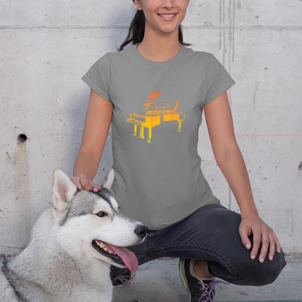 Piano Bench Musical Instrument Pianist T-Shirt