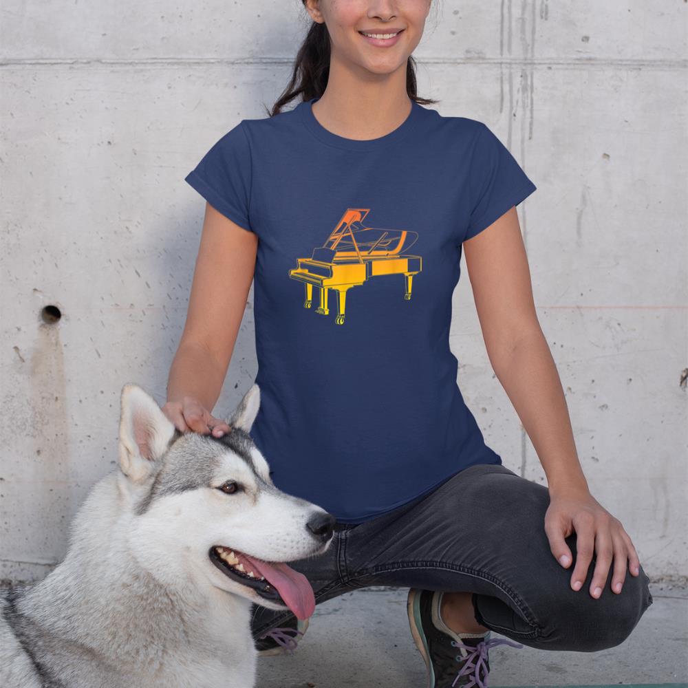 Piano Bench Musical Instrument Pianist T-Shirt