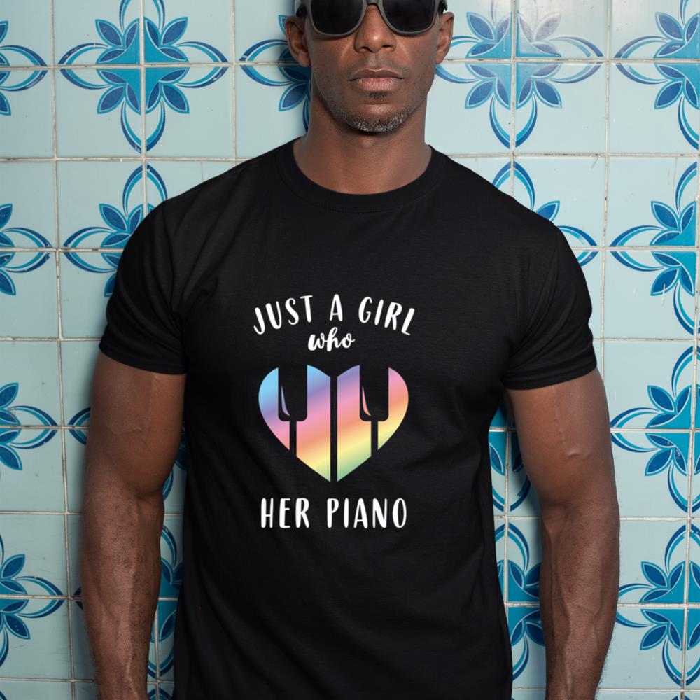 Piano Girl Just a Girl who loves her Piano Gift for Teacher Long Sleeve T-Shirt