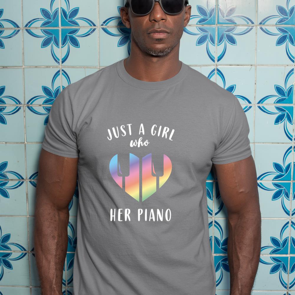 Piano Girl Just a Girl who loves her Piano Gift for Teacher Long Sleeve T-Shirt