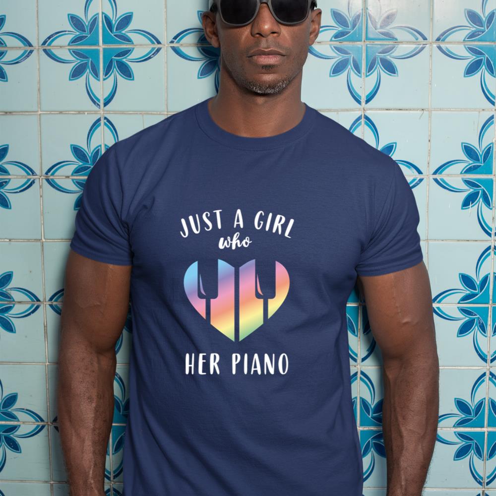 Piano Girl Just a Girl who loves her Piano Gift for Teacher Long Sleeve T-Shirt