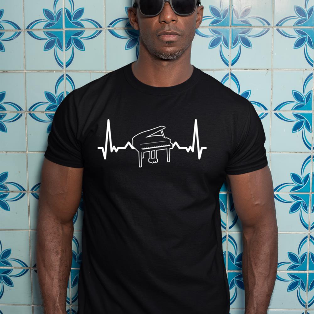 Piano Heartbeat For Piano Musician T-Shirt