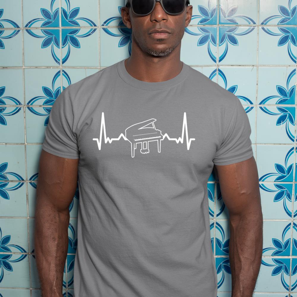 Piano Heartbeat For Piano Musician T-Shirt