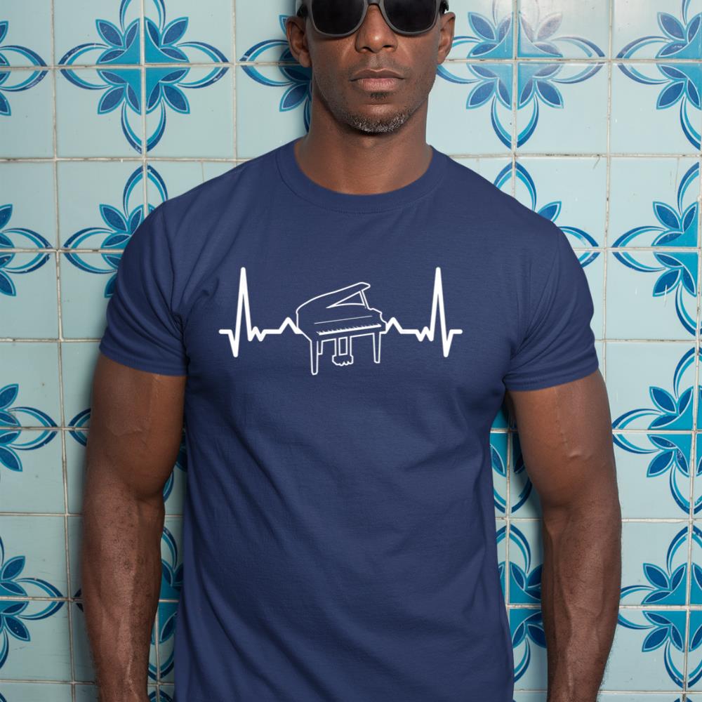 Piano Heartbeat For Piano Musician T-Shirt