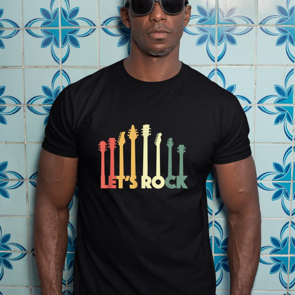 Retro Electric Guitar Musician - Guitarist Vintage E-Guitar T-Shirt