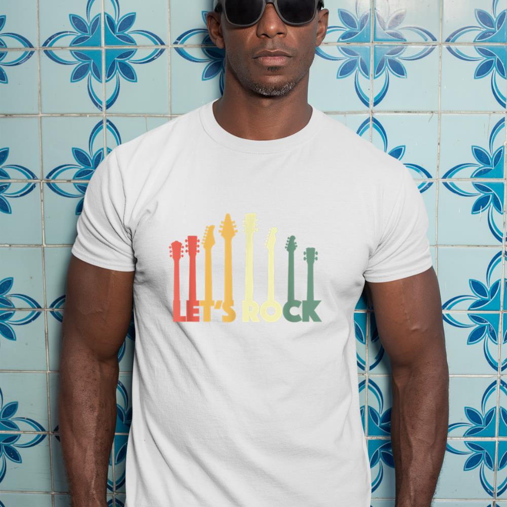 Retro Electric Guitar Musician - Guitarist Vintage E-Guitar T-Shirt