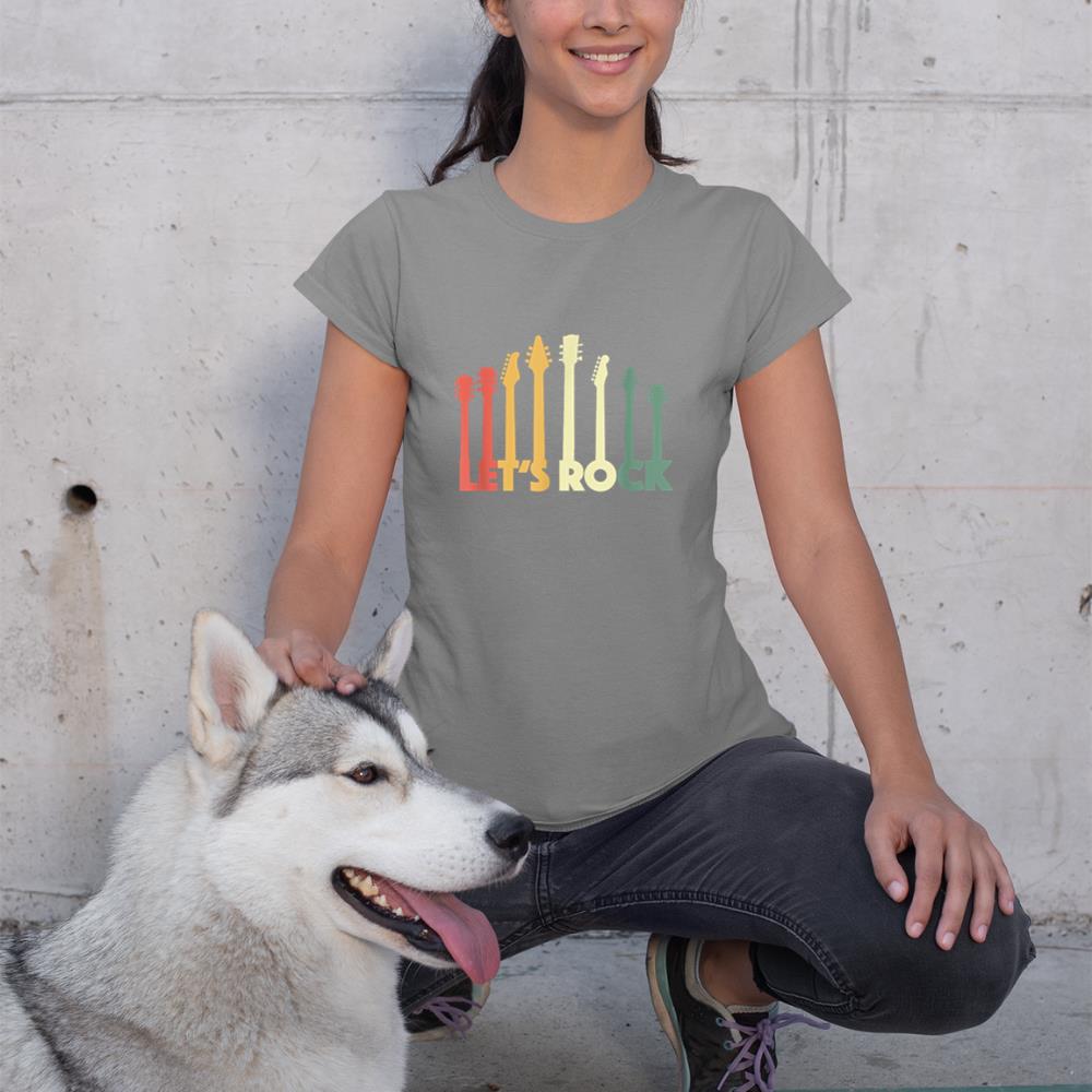 Retro Electric Guitar Musician - Guitarist Vintage E-Guitar T-Shirt