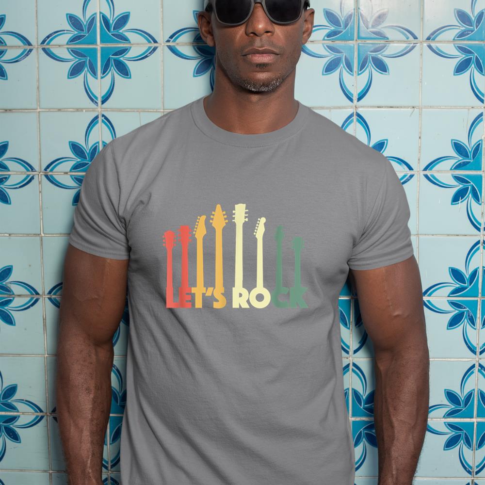 Retro Electric Guitar Musician - Guitarist Vintage E-Guitar T-Shirt