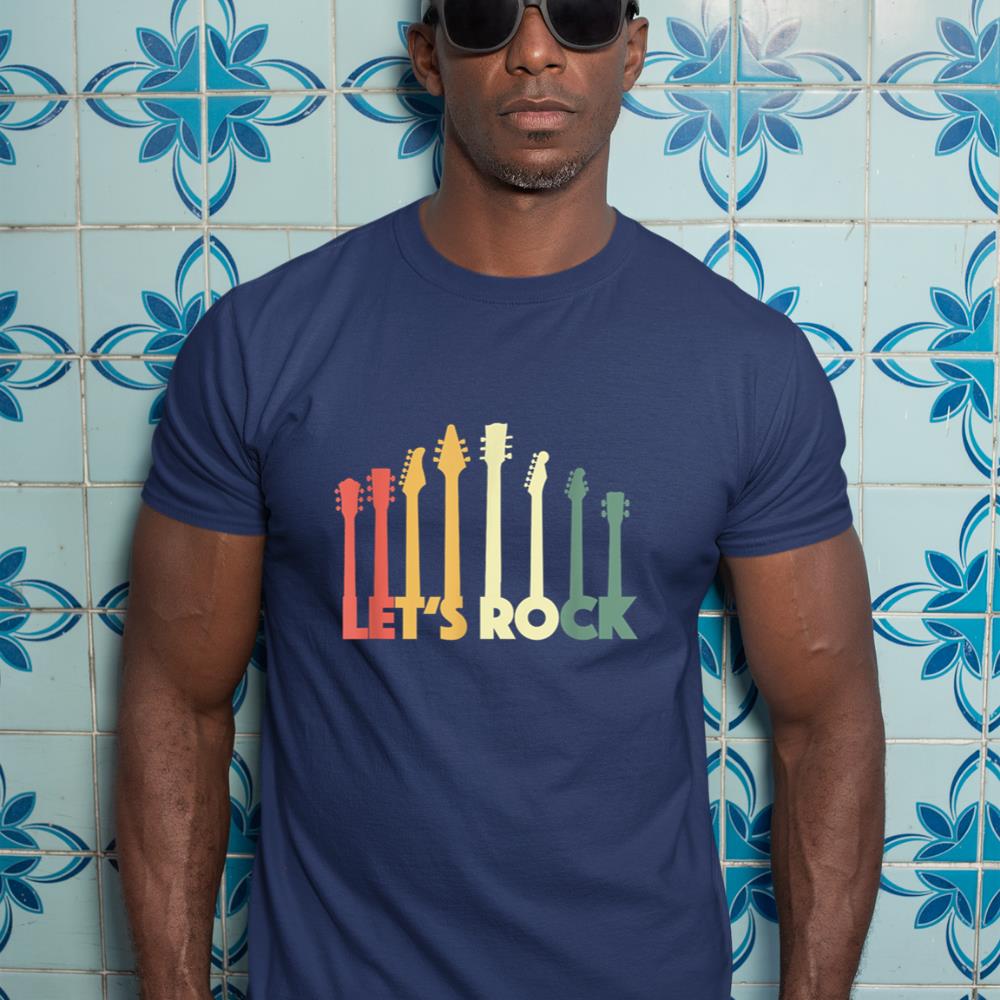Retro Electric Guitar Musician - Guitarist Vintage E-Guitar T-Shirt