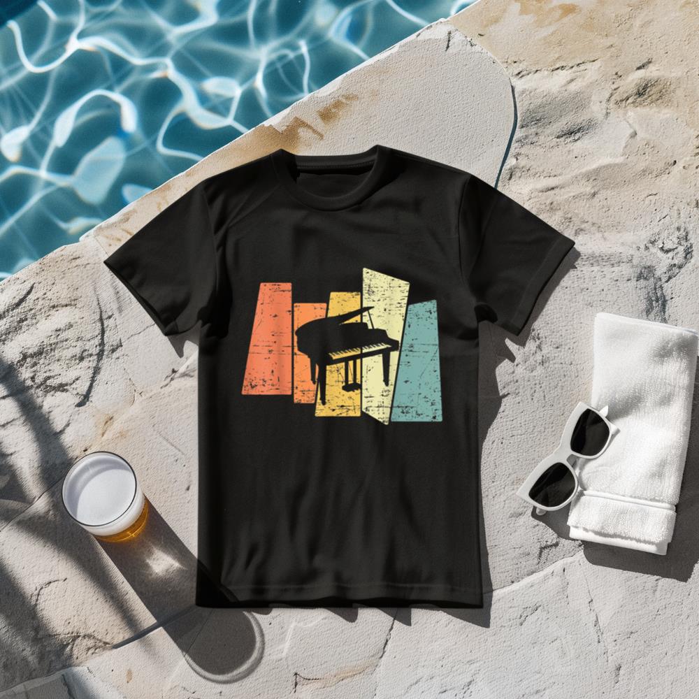 Retro Piano Music Pianist T-Shirt
