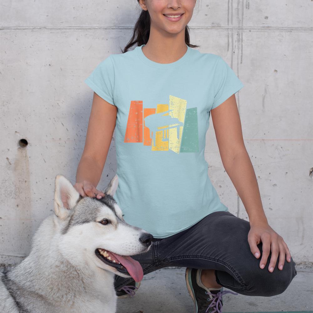 Retro Piano Music Pianist T-Shirt
