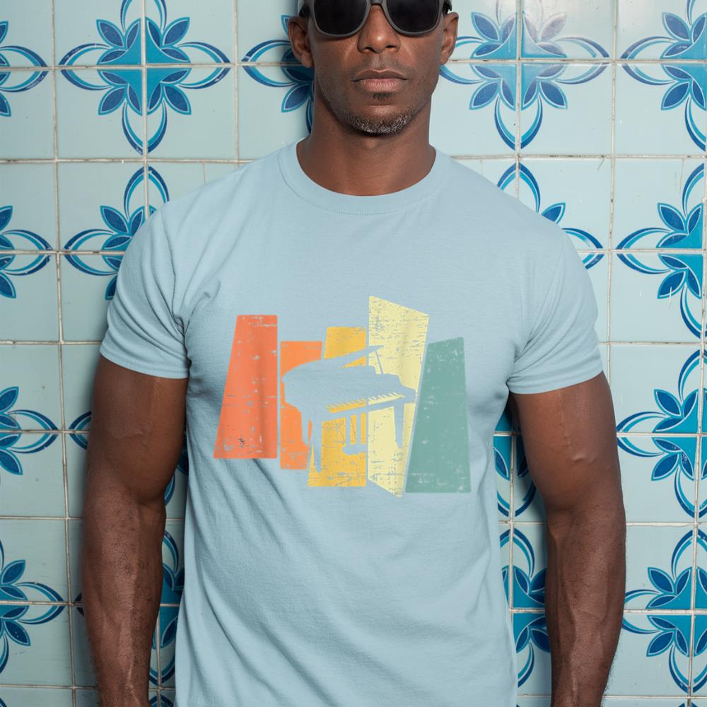 Retro Piano Music Pianist T-Shirt