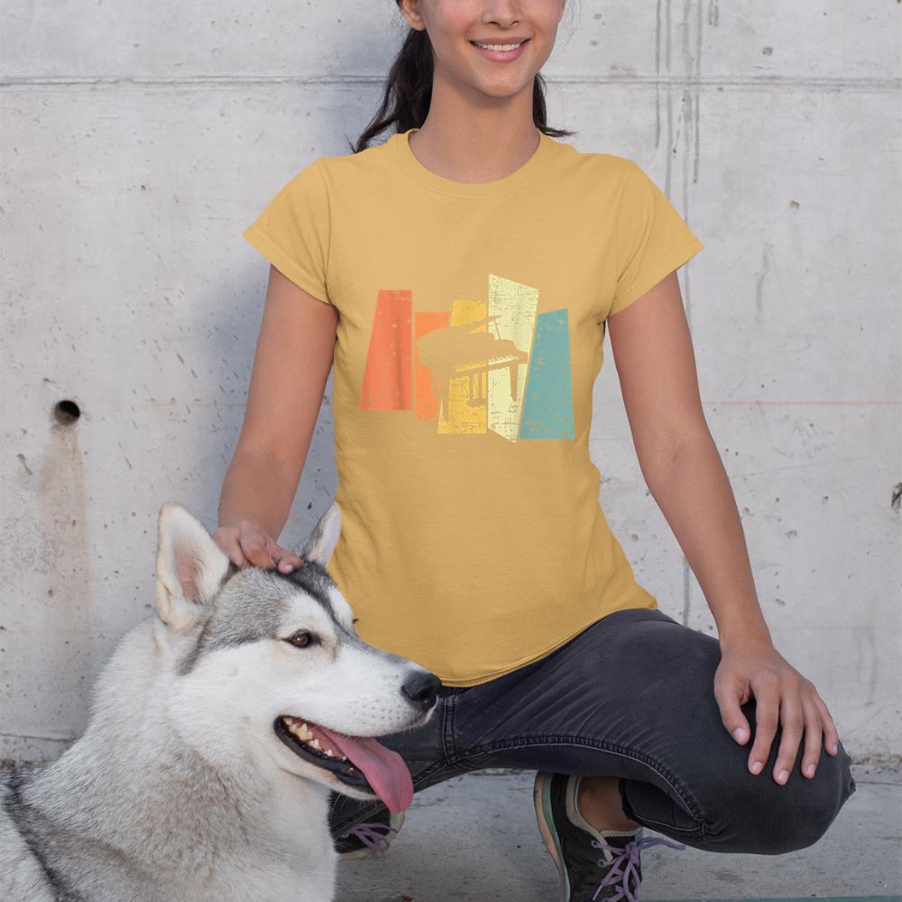 Retro Piano Music Pianist T-Shirt