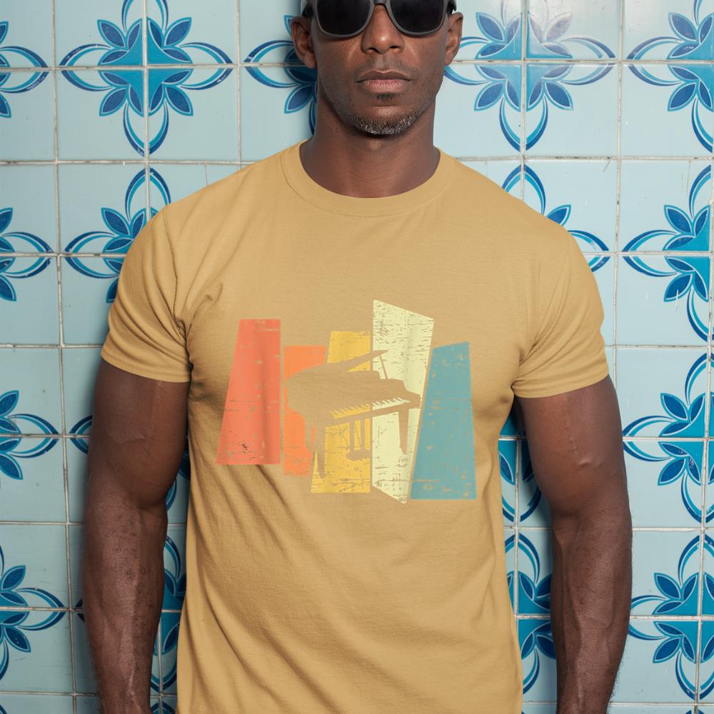Retro Piano Music Pianist T-Shirt