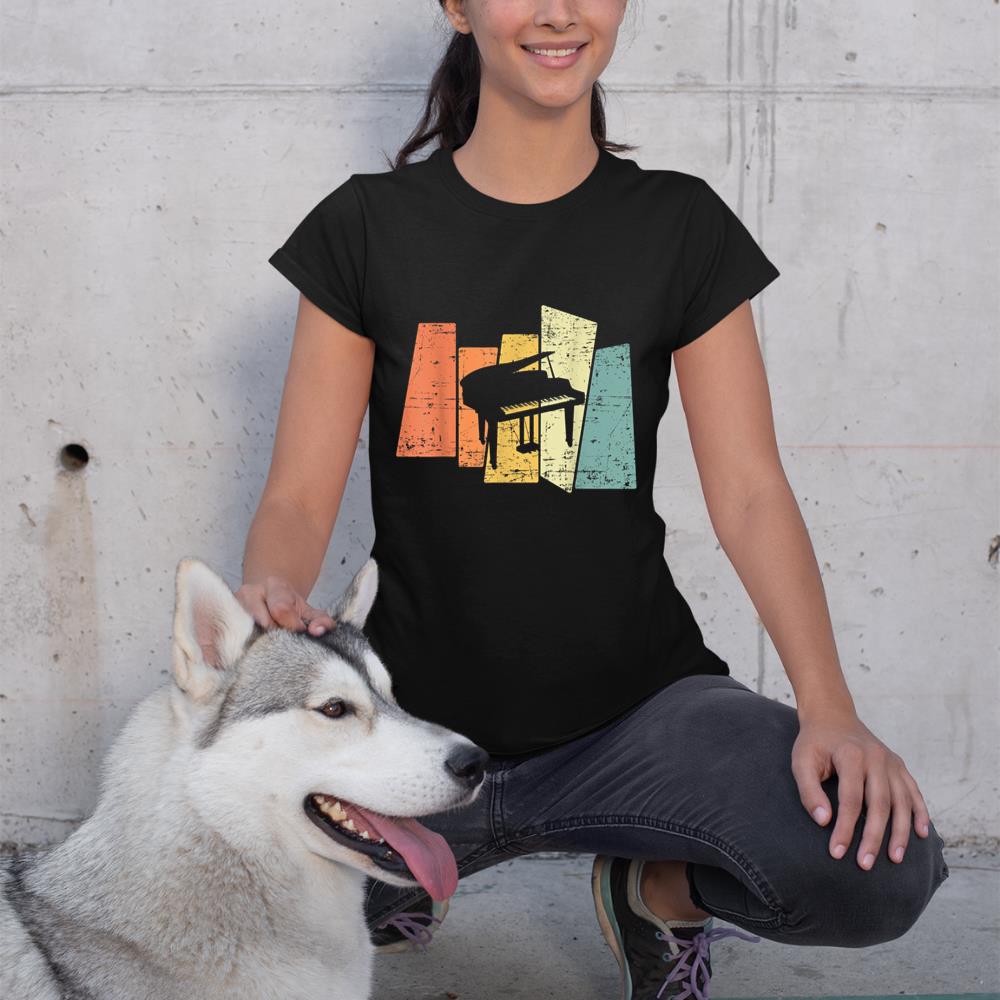 Retro Piano Music Pianist T-Shirt