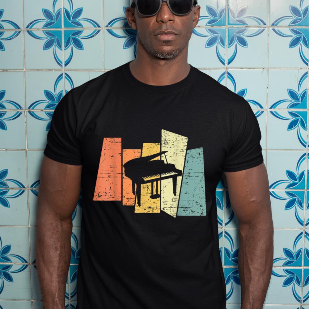 Retro Piano Music Pianist T-Shirt