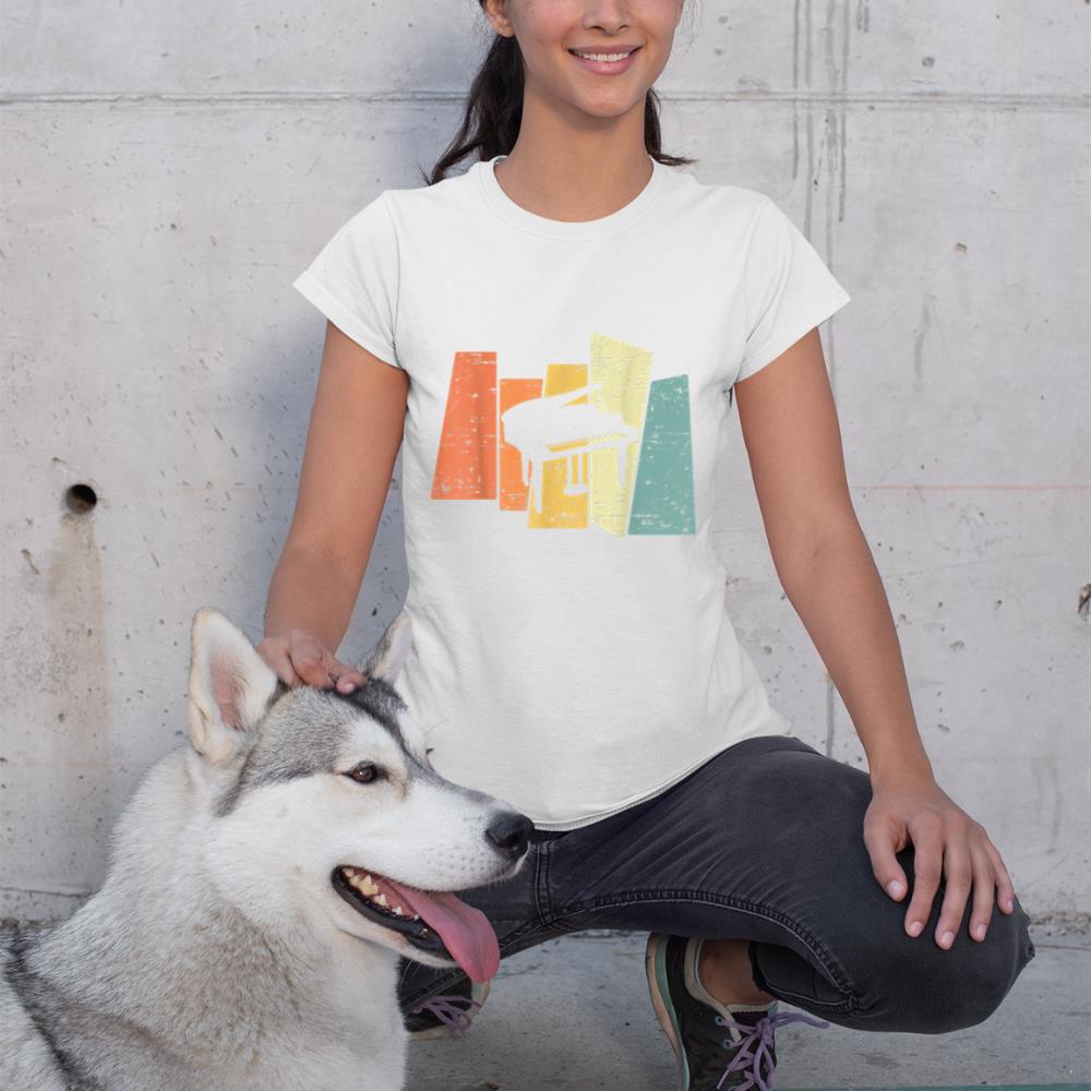 Retro Piano Music Pianist T-Shirt