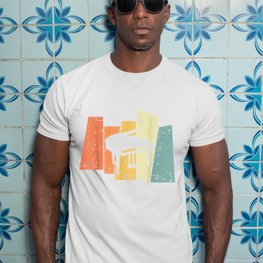 Retro Piano Music Pianist T-Shirt