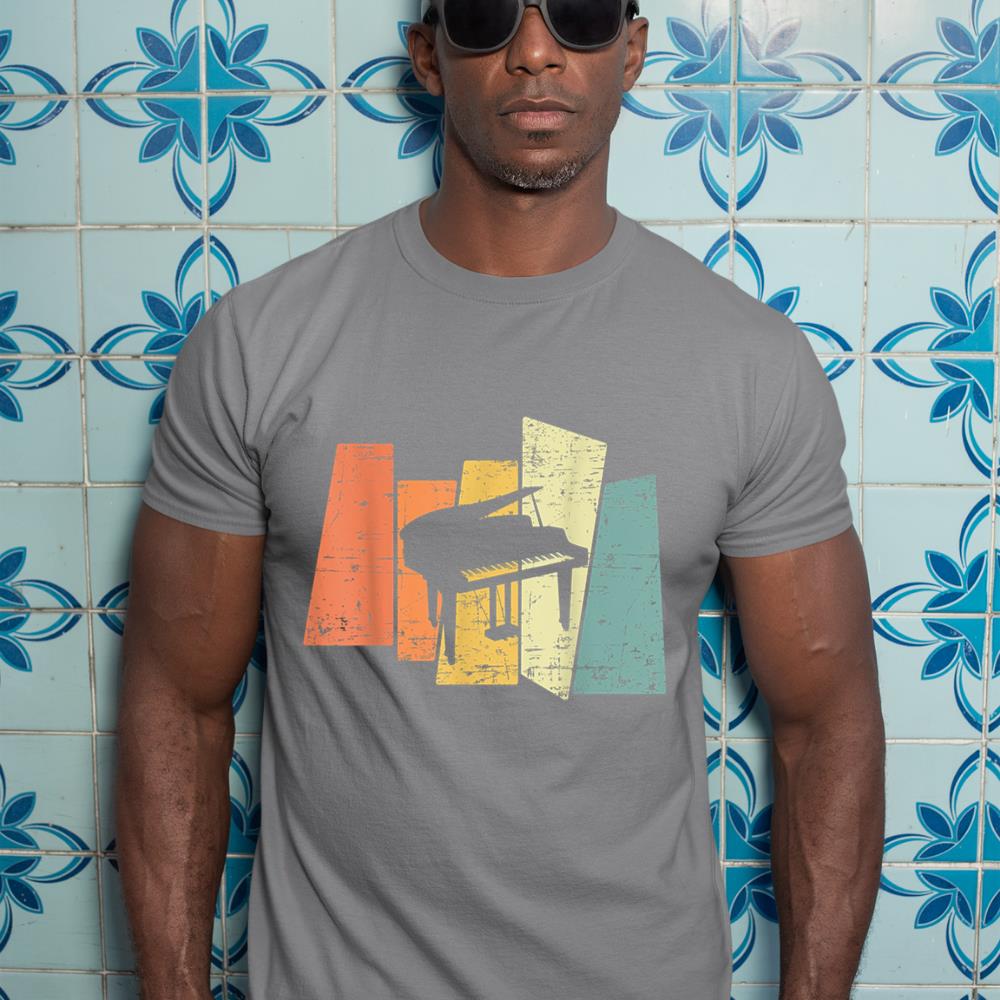 Retro Piano Music Pianist T-Shirt