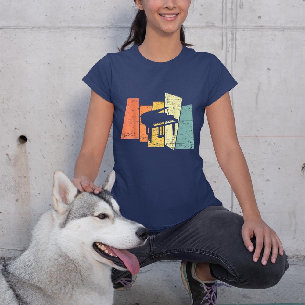 Retro Piano Music Pianist T-Shirt