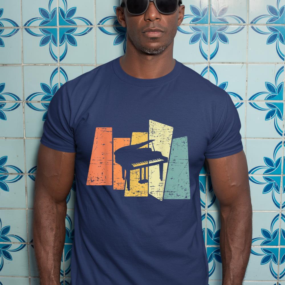 Retro Piano Music Pianist T-Shirt