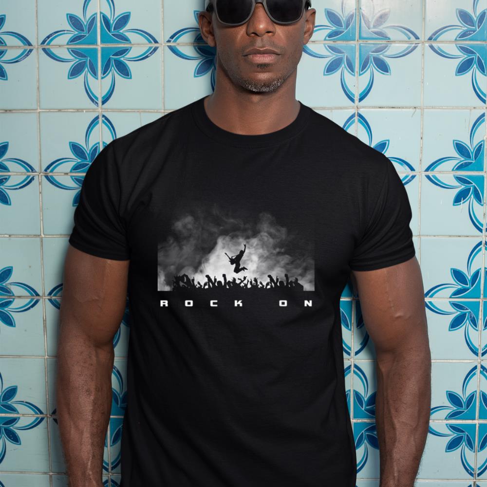 Rock On Rock and Roll Guitar Player T-Shirt