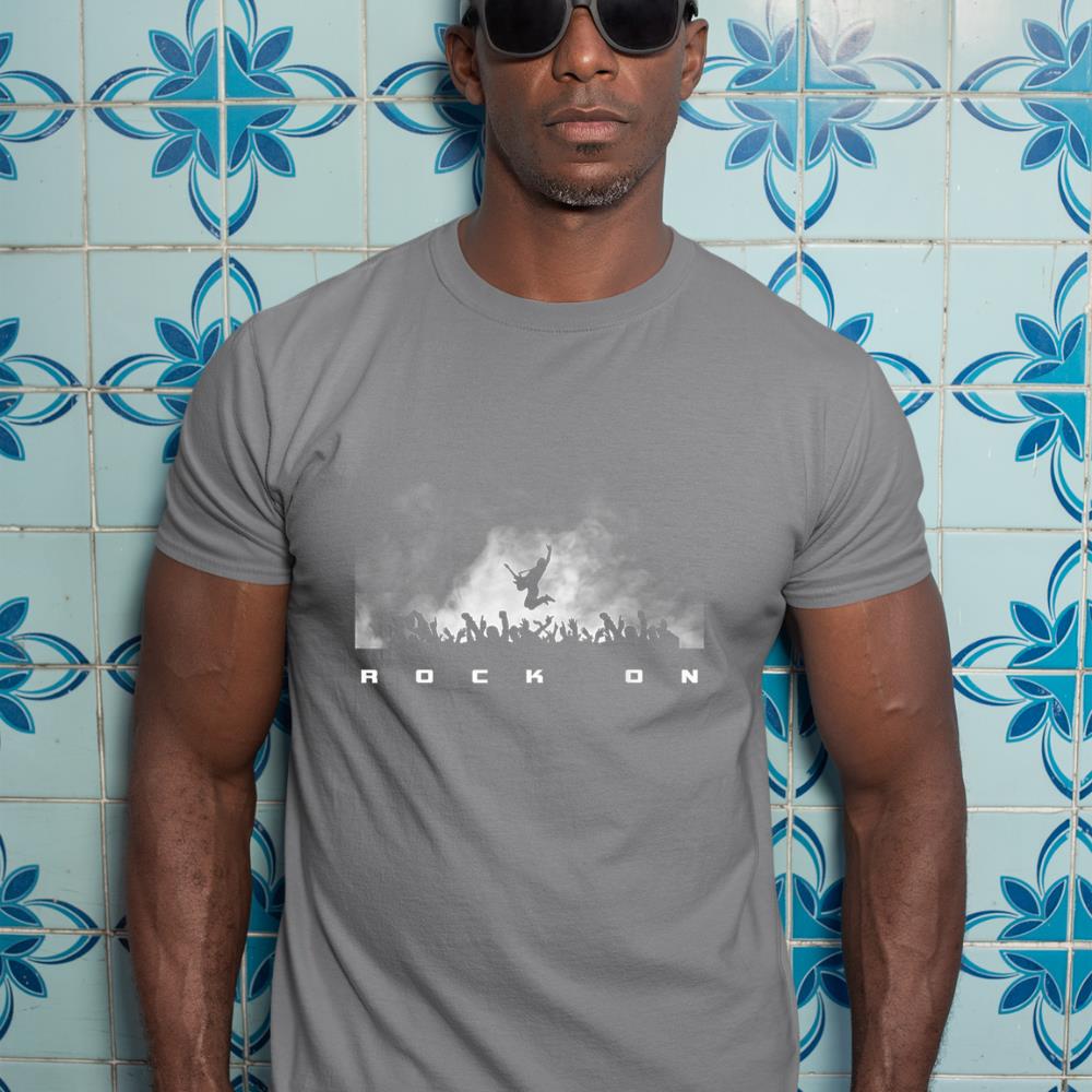 Rock On Rock and Roll Guitar Player T-Shirt