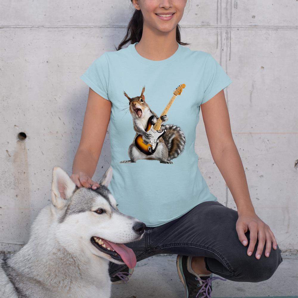 Squirrel Playing Guitar T-Shirt