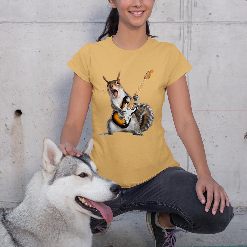 Squirrel Playing Guitar T-Shirt