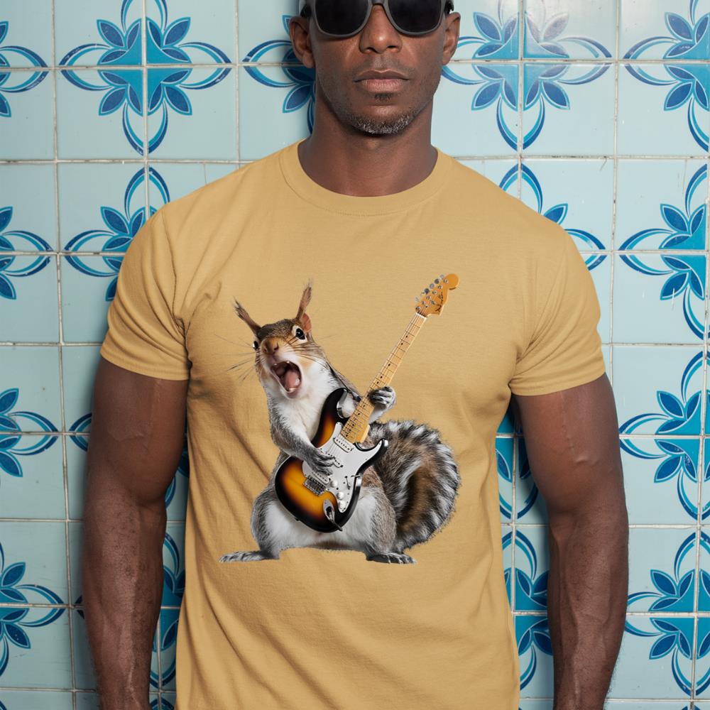 Squirrel Playing Guitar T-Shirt