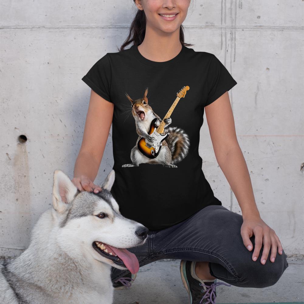 Squirrel Playing Guitar T-Shirt