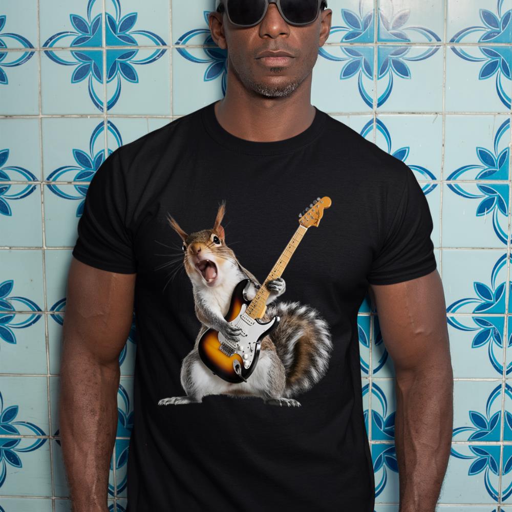 Squirrel Playing Guitar T-Shirt