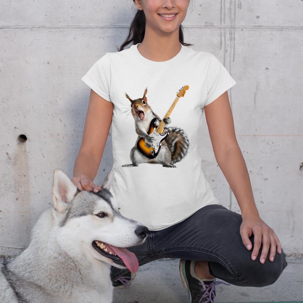 Squirrel Playing Guitar T-Shirt