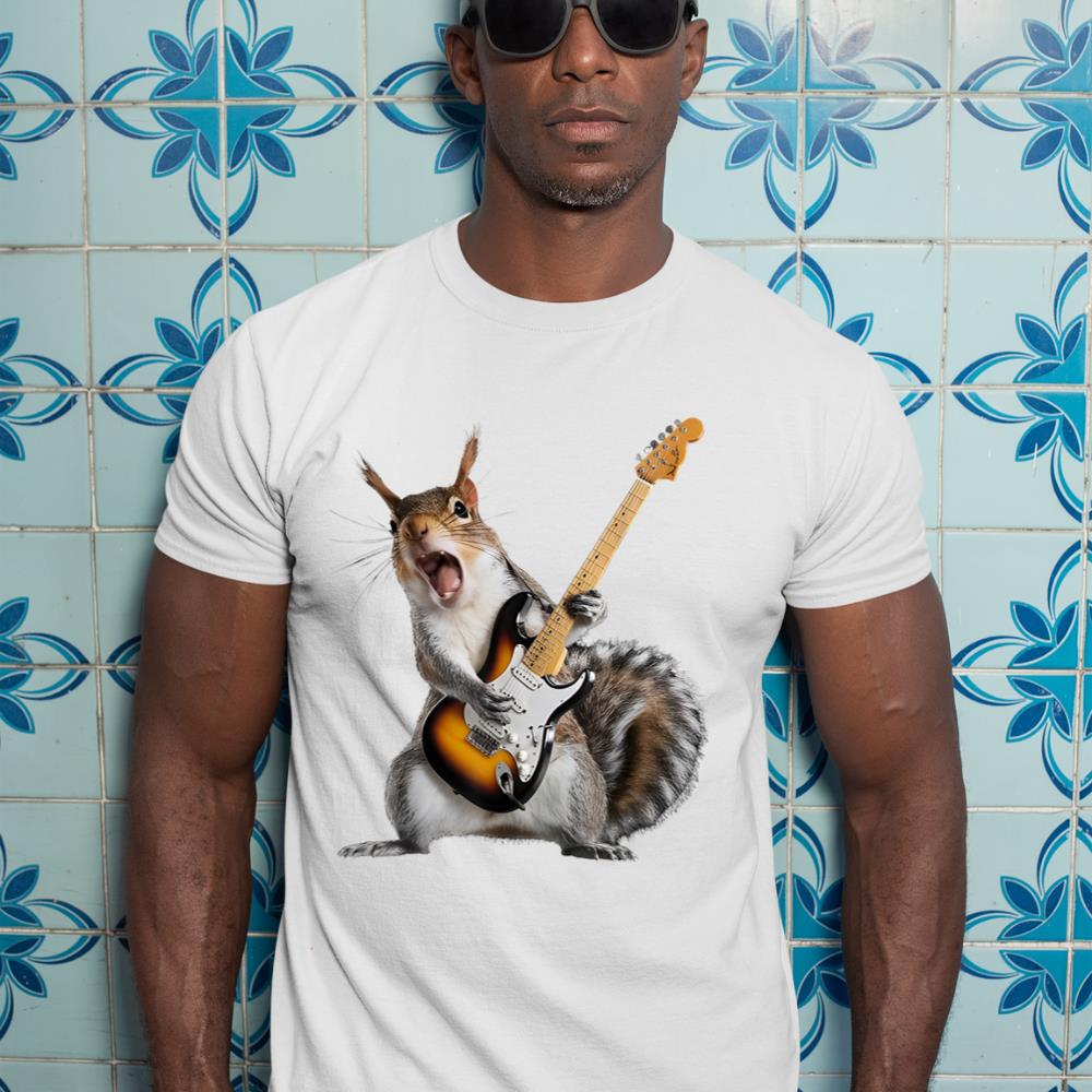 Squirrel Playing Guitar T-Shirt