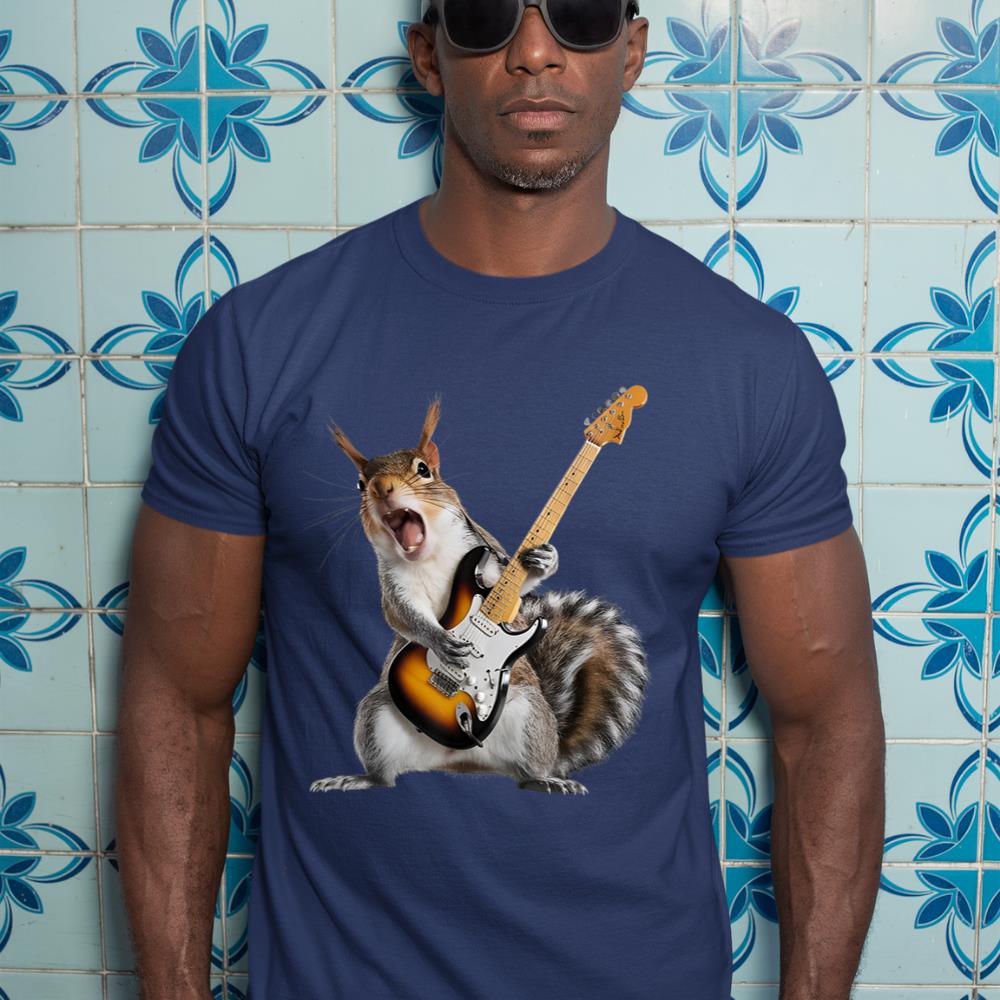 Squirrel Playing Guitar T-Shirt