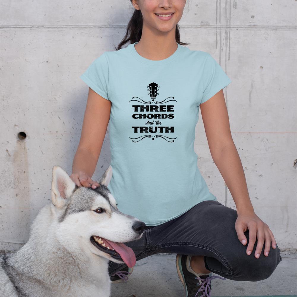 Three Chords &amp;The Truth Country Folk Music Acoustic Guitar T-Shirt