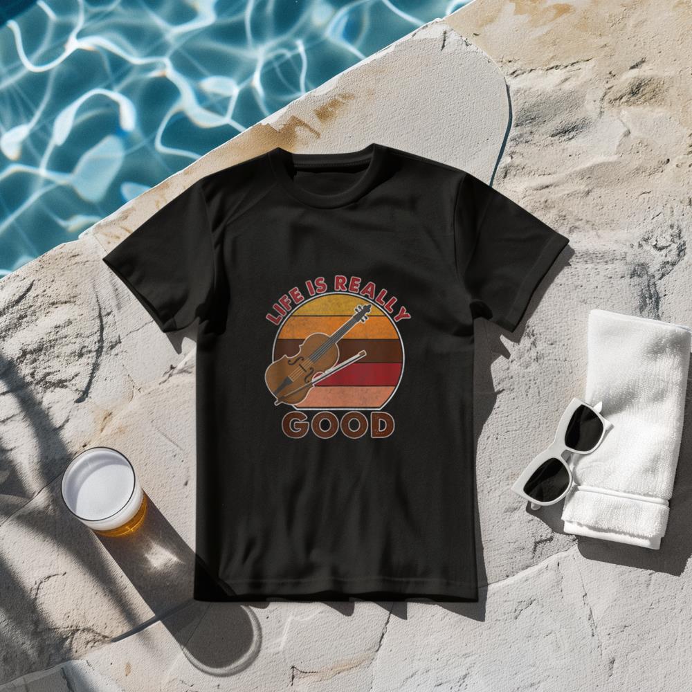 vintage Life Is Really Good Violin Tank Top T-Shirt