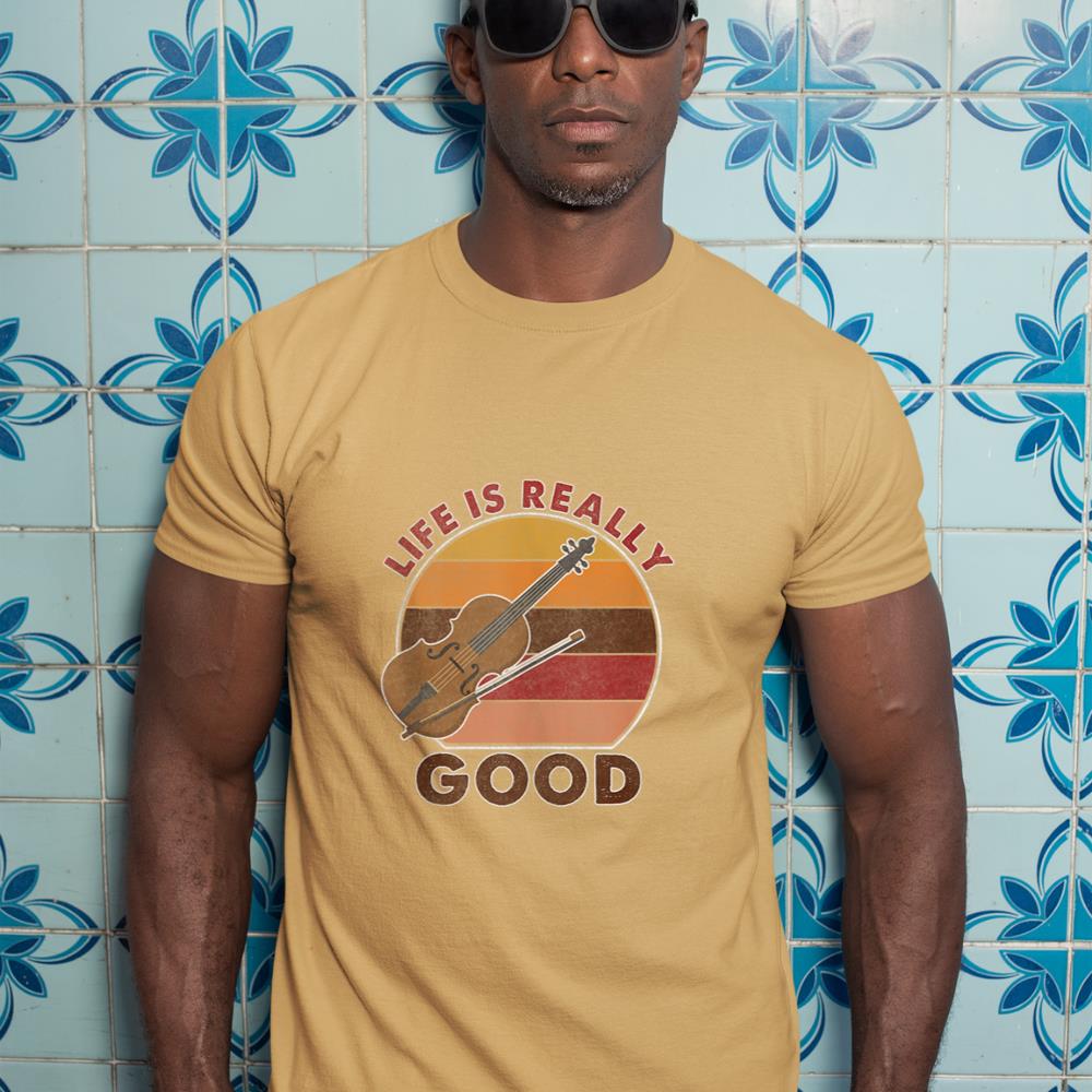 vintage Life Is Really Good Violin Tank Top T-Shirt
