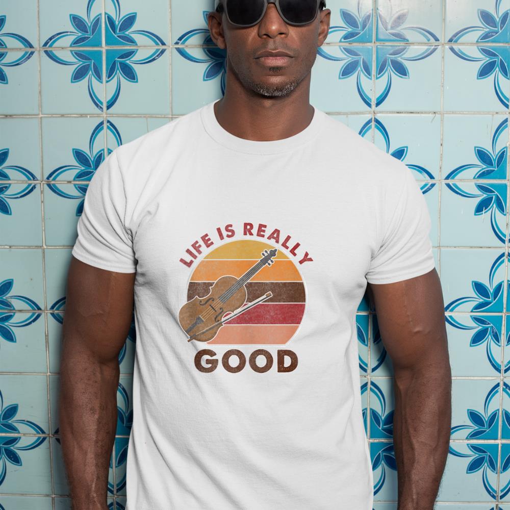 vintage Life Is Really Good Violin Tank Top T-Shirt