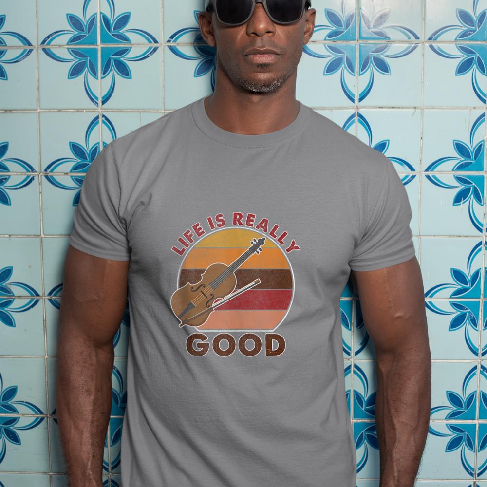vintage Life Is Really Good Violin Tank Top T-Shirt