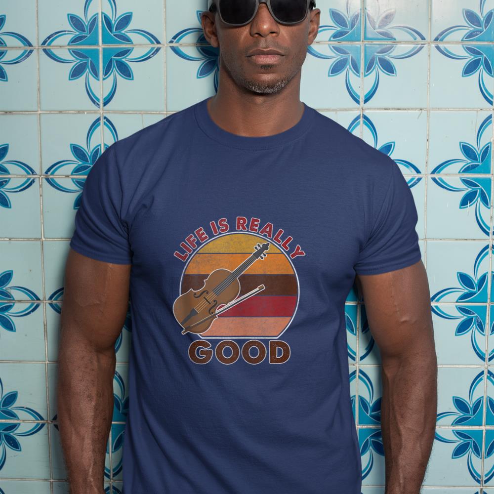 vintage Life Is Really Good Violin Tank Top T-Shirt