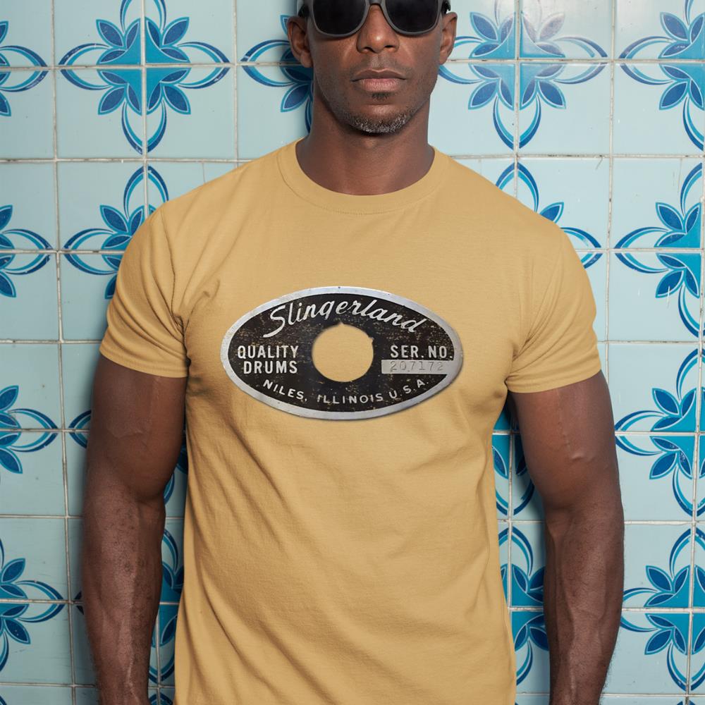 Vintage Slingerland Drums Guitar USA Drummer Tee T-Shirt