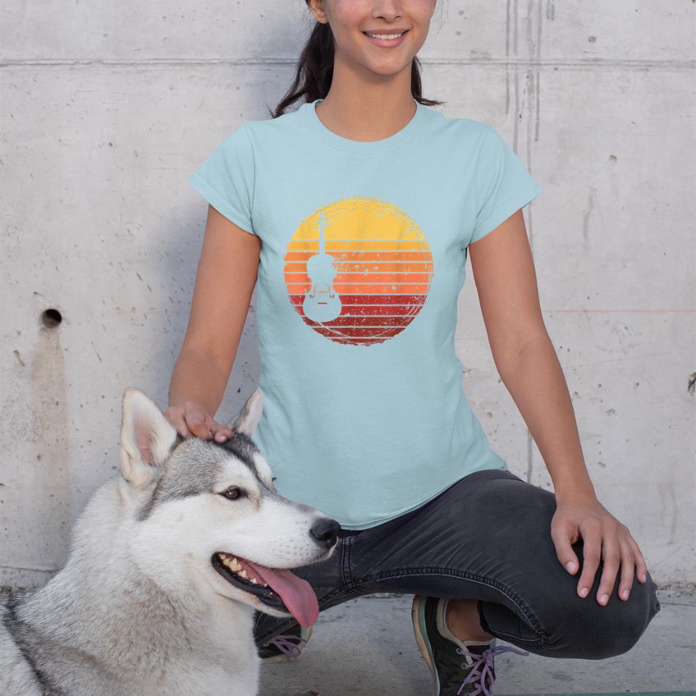 Vintage violin Player Music Retro violin T-Shirt