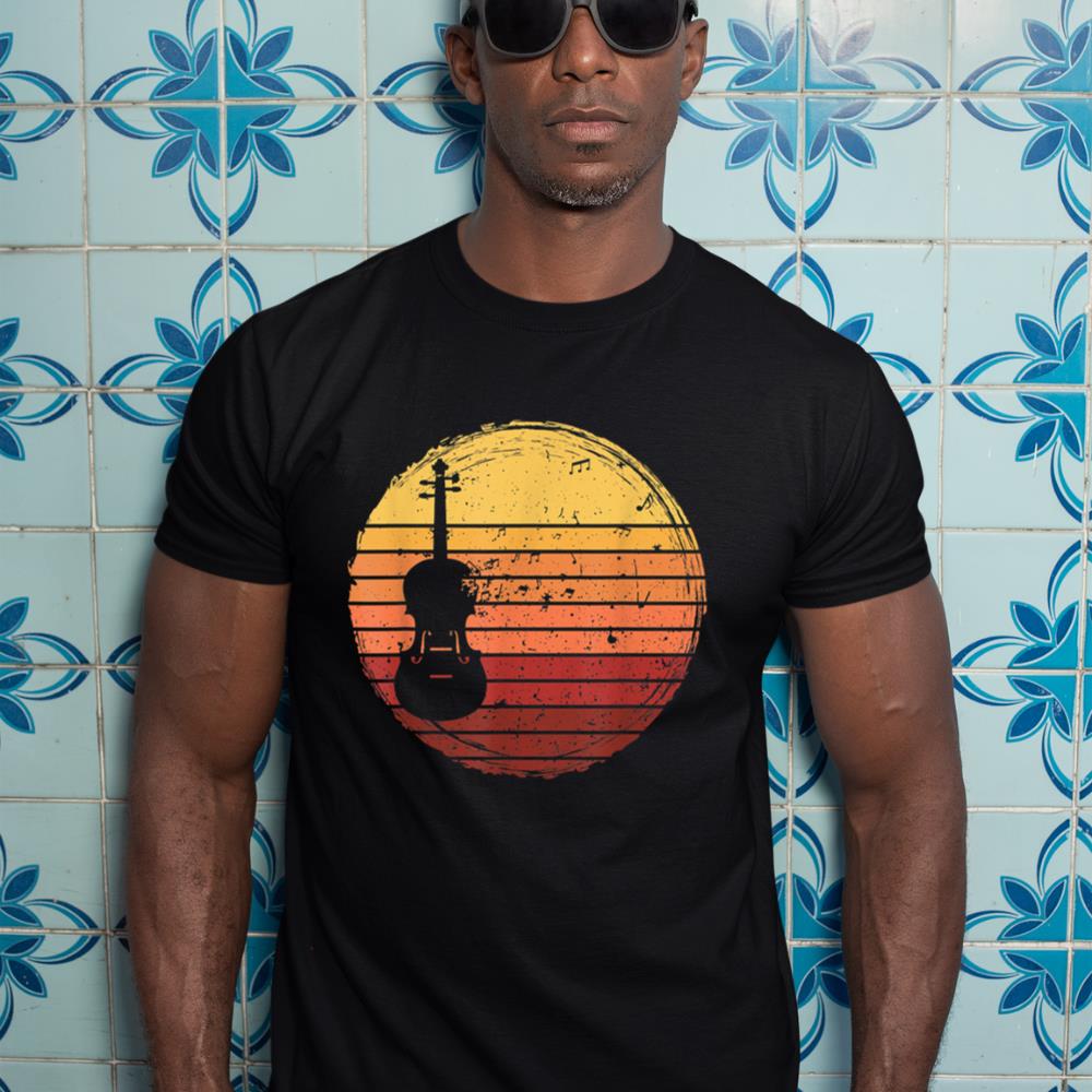 Vintage violin Player Music Retro violin T-Shirt