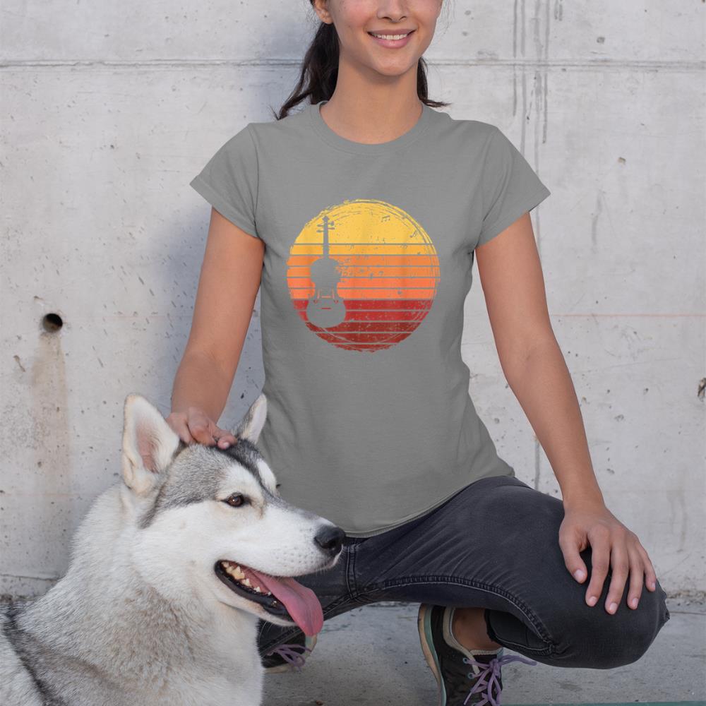 Vintage violin Player Music Retro violin T-Shirt